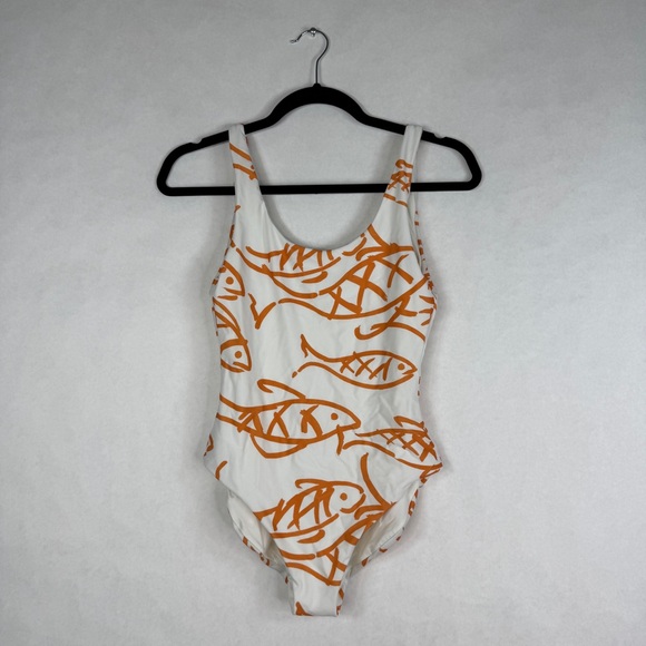ONIA Fish One-Piece Swimsuit - Sz M - Picture 5 of 10